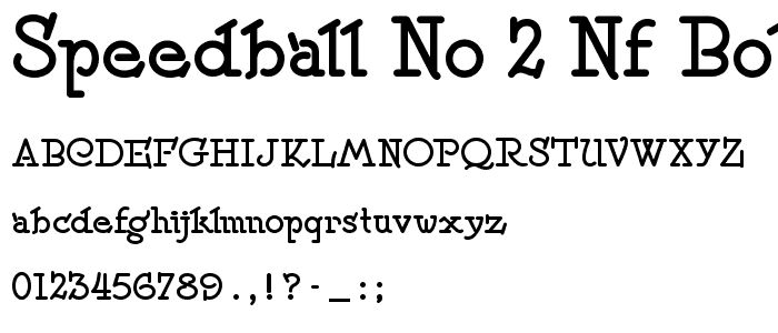 Speedball No 2 NF Bold font